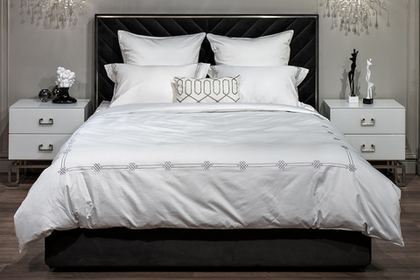 Постельное белье 2 спальное евро макси Garda Decor Арктик серое