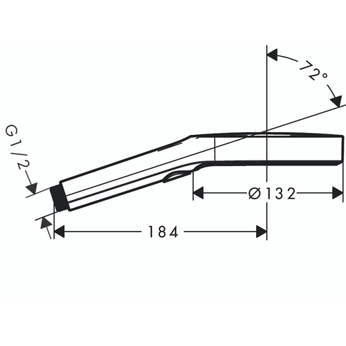 Ручной душ Hansgrohe Rainfinity 130 3jet, черный матовый (26864670)