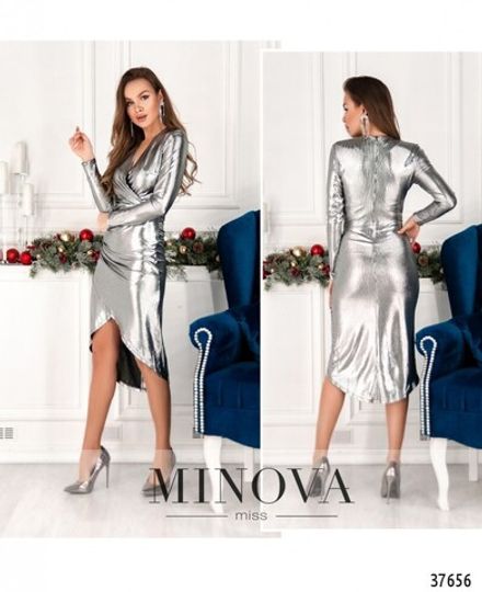 Платье 2158-серебро Minova Фото 1