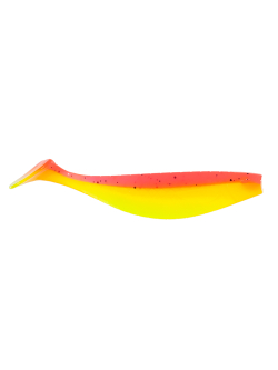 Приманка ZUB-PROVOCATOR 123мм(4,8")-5шт, (цвет 023) розовый верх - желтый низ