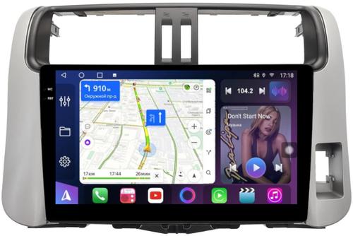 Магнитола для Toyota Land Cruiser Prado 150 2009-2013 (правый руль) - FarCar S500-TS10 монитор 9.5" QLED на Android 14, Быстрая, CarPlay, 4G SIM-слот