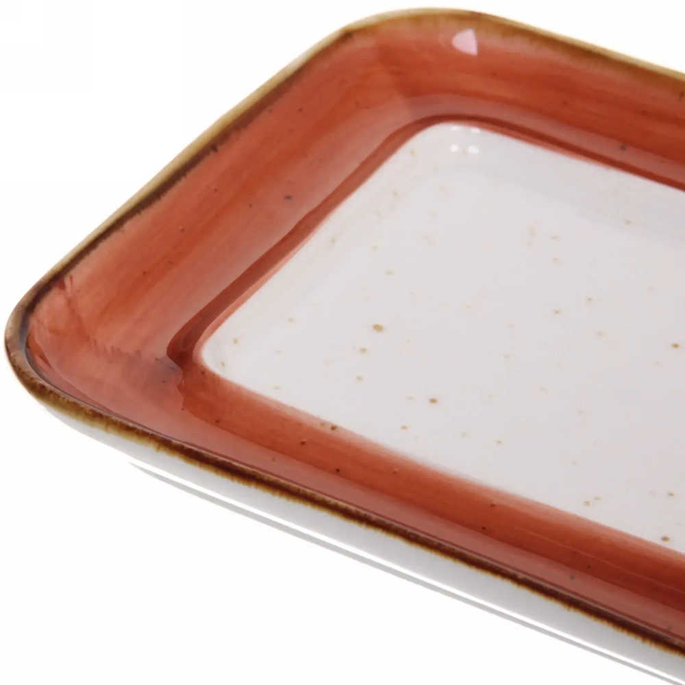 Масленка керамическая «Corsica orange» 16,5*13*7,8см