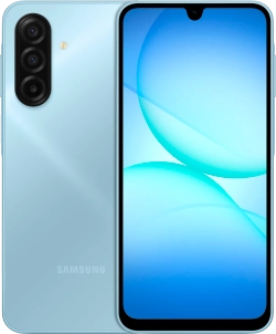 Смартфон Samsung SM-A175F Galaxy A17 128Gb 6Gb голубой моноблок 3G 4G 2Sim 6.7" 1080x2340 Android 15 50Mpix 802.11 a/b/g/n/ac NFC GPS GSM900/1800 GSM1900 microSD max2048Gb