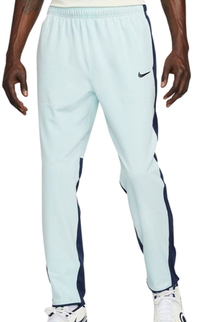 Мужские теннисные штаны Nike Court Advantage Trousers - glacier blue/midnight navy/black
