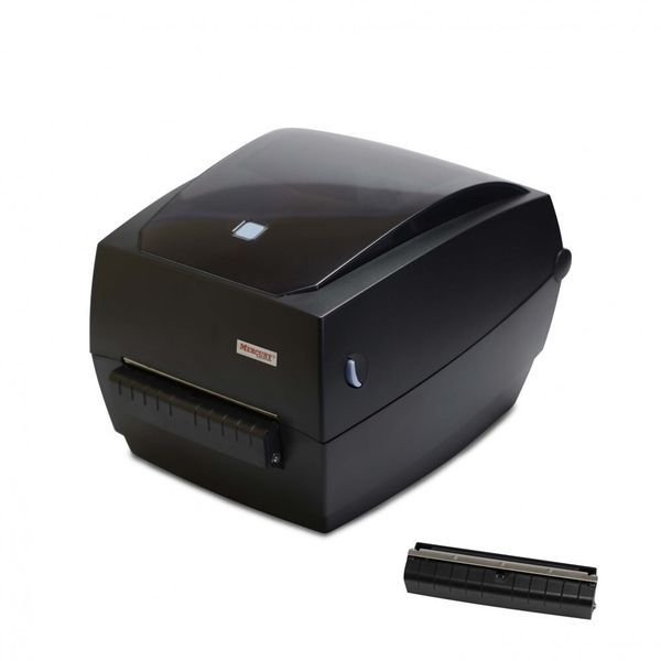 Термотрансферный принтер с отделителем этикеток Mertech MPRINT TLP100 TERRA NOVA RS232-USB, Ethernet Black, 203 dpi, термопечать, ширина 108 мм, 1D/2D, Честный Знак, ЕГАИС, QR-код, Bartender
