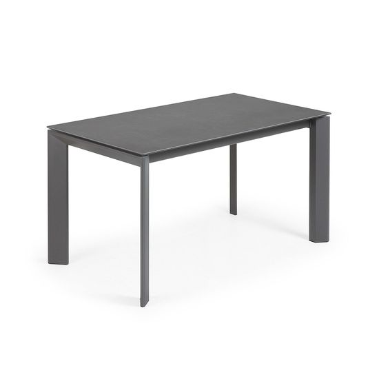 Стол Atta 140 (200) x90 антрацит керамика Испания