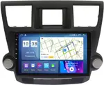 Магнитола для Toyota Highlander 2 2007-2013 XU40 - Parafar PF035T1UHD на Android 13, Быстрая, QLED, CarPlay, 4G SIM-слот (крутилки декоративные)