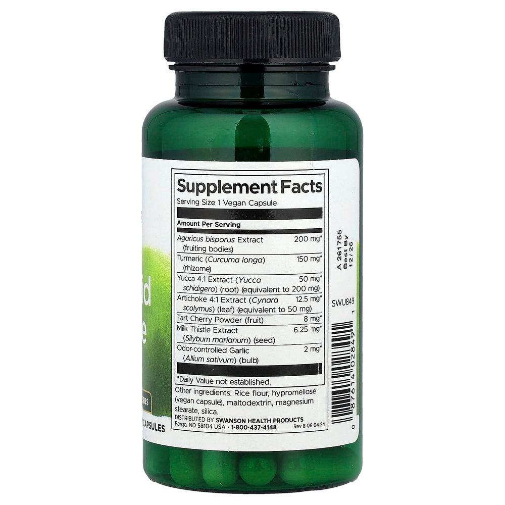 Swanson Vitamins, Очищение с мочевой кислотой, 60 веганских капсул