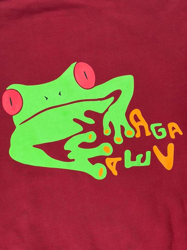 Худи Froggo red/wash красное - фото 4