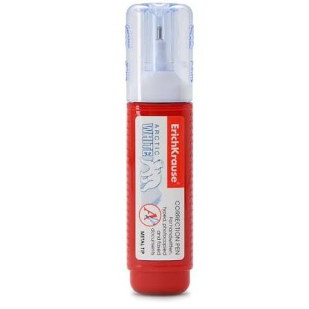 Ручка корректор ErichKrause Arctic white 12мл 12шт в бл. Арт-780