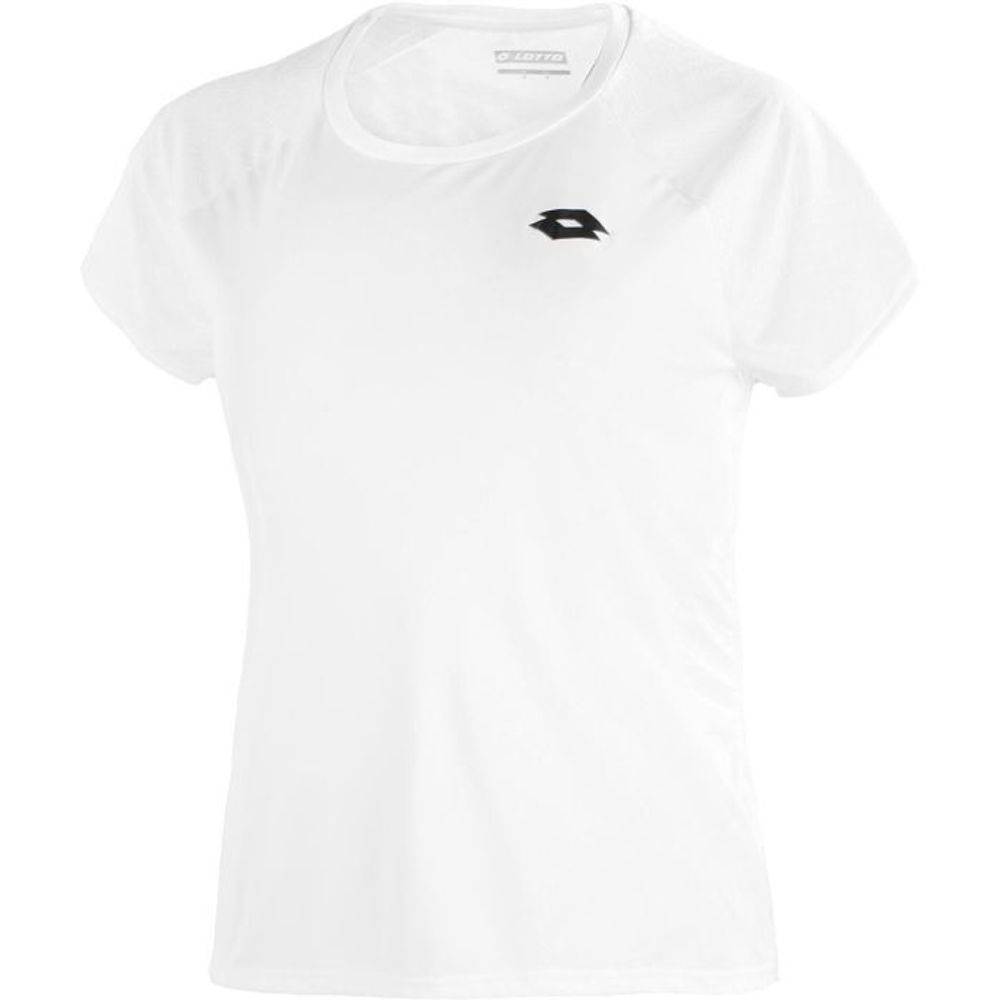 Женская теннисная футболка Lotto Top Ten W III Tee PL - bright white
