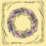 Шелковый платок JUSAN YELLOW 140×140