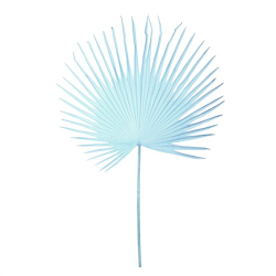 Искусственные цветы Fan palm leaf light blue