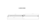 Душевая дверь Vincea Дайс (Dice) VDS-4D140CLGM, 1400, вороненая сталь, стекло прозрачное
