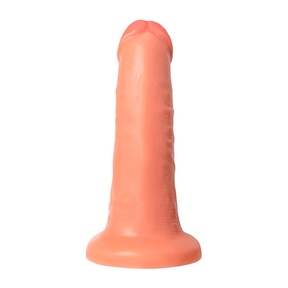 Фаллоимитатор с изогнутой головкой 20см на присоске ToyFa RealStick Caliber 983015
