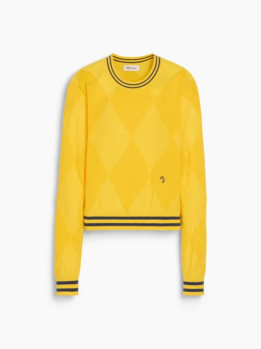 Укороченный свитер Gap × Malbon Argyle - GAP