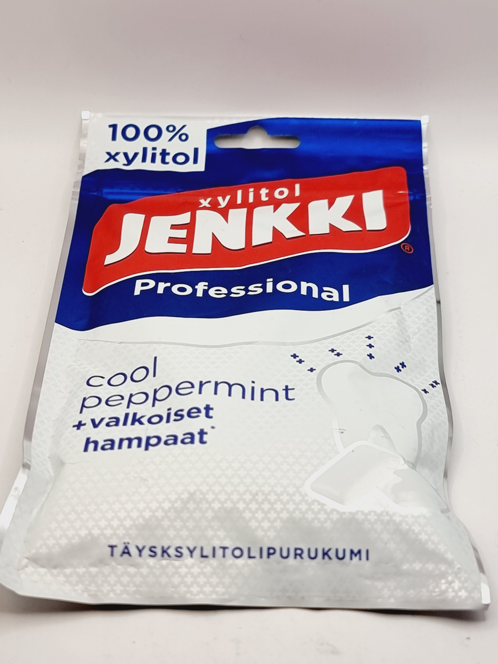 Жевательная резинка Jenkki Professional Cool Peppermint с ксилитом 80 г (из Финляндии)