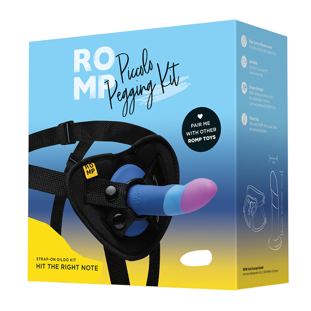 Женский страпон 14см Romp Piccolo Pegging Strap-On Kit RPSO1SG9