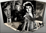 Открытки почтовые - Артисты и актёры СССР. Случайная подборка. 1950–1960-е годы 25 штук • чёрно-белые • чистые • без повторов