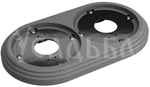 Рамка 2 -местная пластиковая для ретро электрики МЕЗОНИН "Усадьба" GE30702-01 / 2-х постовая / Коричневый