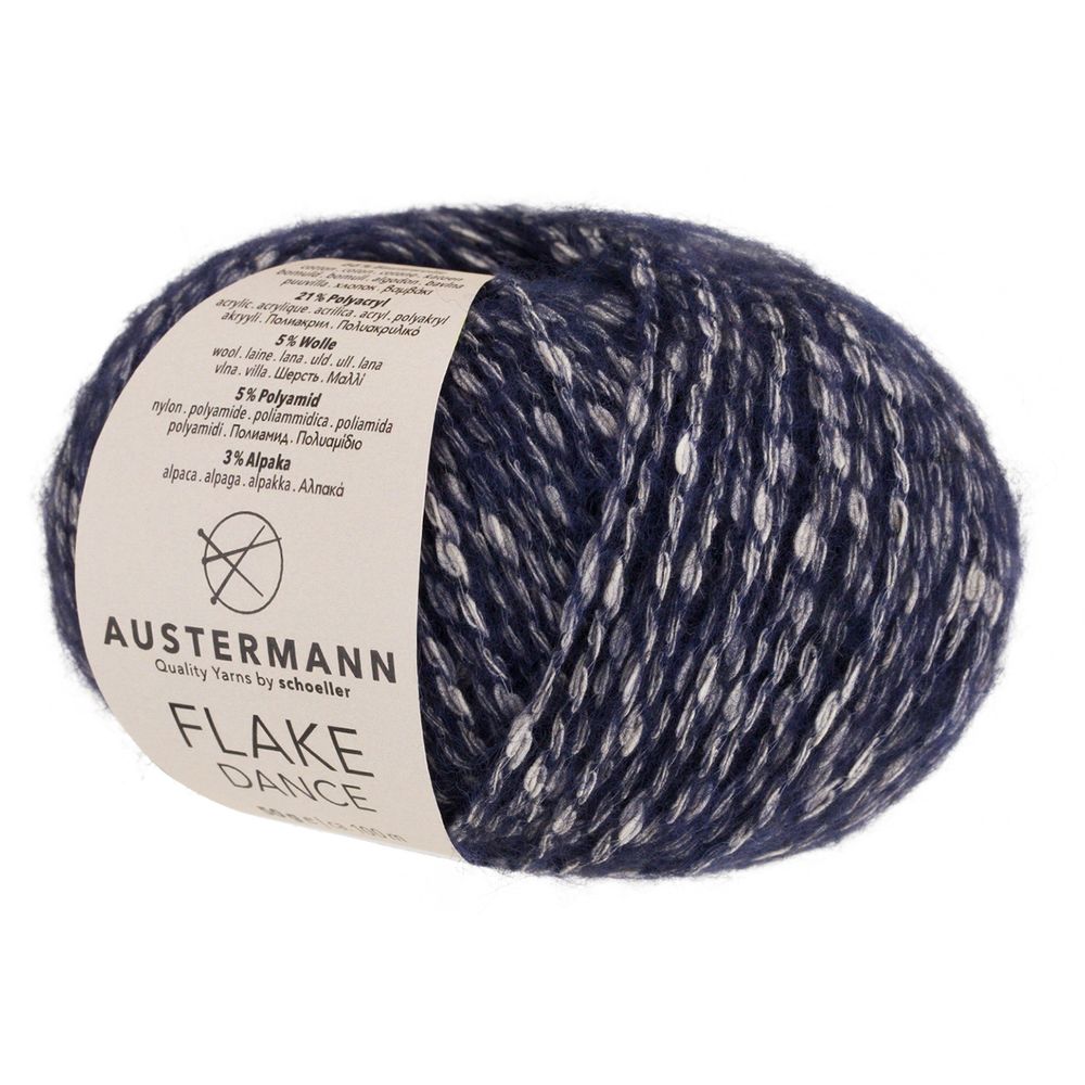 Пряжа Austermann (Аустерманн) Flake Dance / уп.10 мот. по 50 г, 100 м, 12003