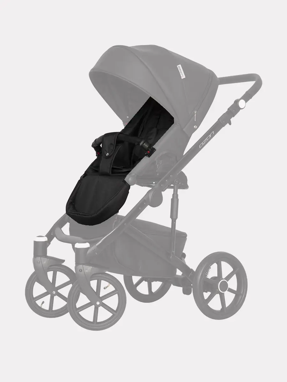 Коляска 2 в 1 Riko Basic Ozon 06 черный