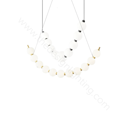 Chandelier  horizontal Collier de perles by Necklaces