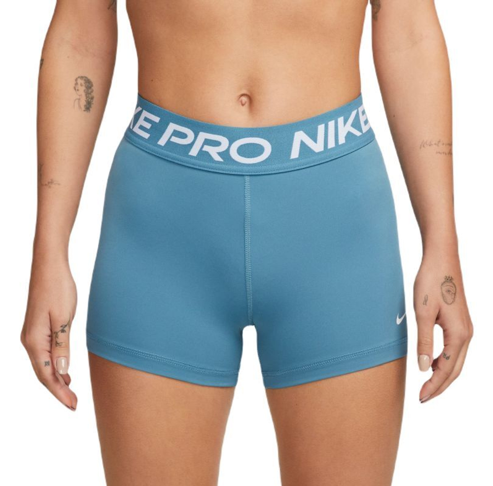 Женские Шорты теннисные Nike Pro 365 Short 3in - noise aqua/white