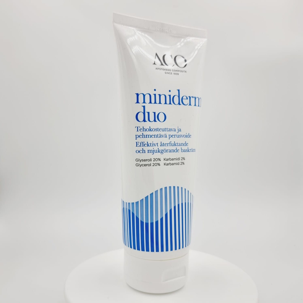 Крем для сухой и атопичной кожи ACO Miniderm Duo с маслом канолы, глицерин 20% и мочевина 2%, 210 г (из Финляндии)
