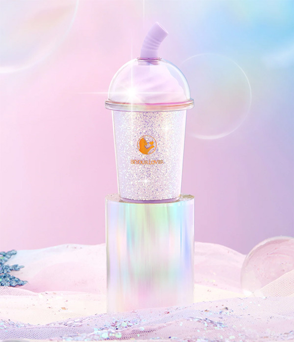 Портативный вакуумный клиторальный стимулятор 9,2см с подогревом BeYourLover Joy Cup Diamond Version BX288A-S