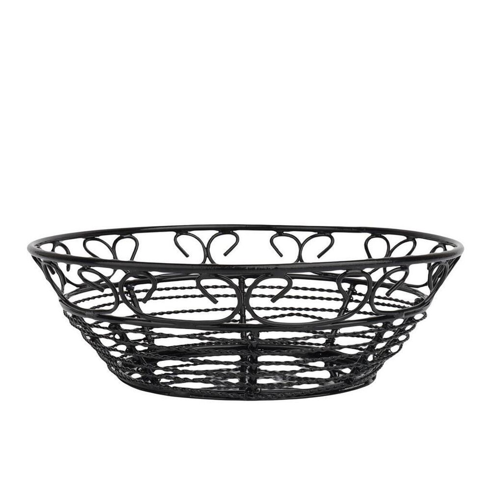Корзинка для подачи d 20,5 см h6 см черная круглая нерж. P.L. Proff Cuisine
