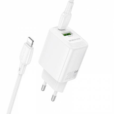 Зарядное устройство для Lighting Borofone BN27 PD20W+QC3.0 (white)