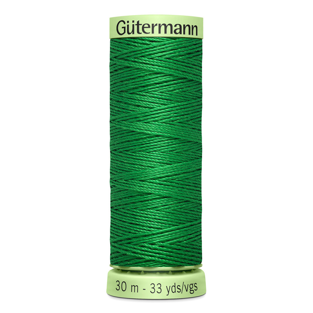 Нить Top Stitch 30/30 м для декоративной отстрочки, Gutermann, 396 ярко-зеленый