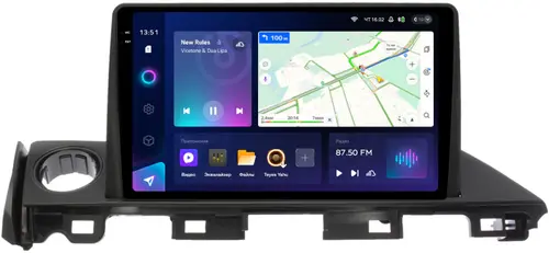 Магнитола для Mazda 6 GJ 2015-2018 (ШГУ цветной) - Teyes CC3-2K монитор 9.5" 2K QLED на Android 10, Быстрая, CarPlay, 4G SIM-слот