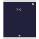 Тетрадь 48л., А5, клетка, Alingar "Style", скрепка, мелованый картон ( стандарт), блок офсет, 5 дизайнов в пленке т/у