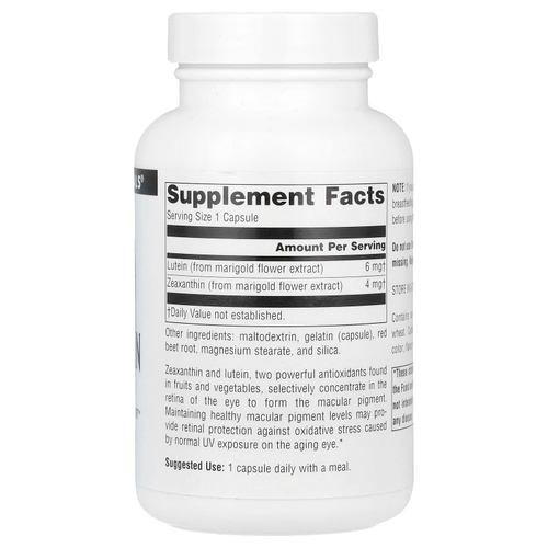Source Naturals, Зеаксантин с лютеином, 10 мг, 120 капсул