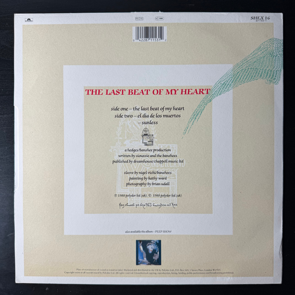 Siouxsie And The Banshees ‎– The Last Beat Of My Heart (Англия 1988г.) 12", 45 RPM