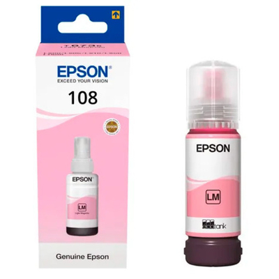 Контейнер с чернилами EPSON 108 (C13T09C64A) для L8050/L18050 светло-пурпурный