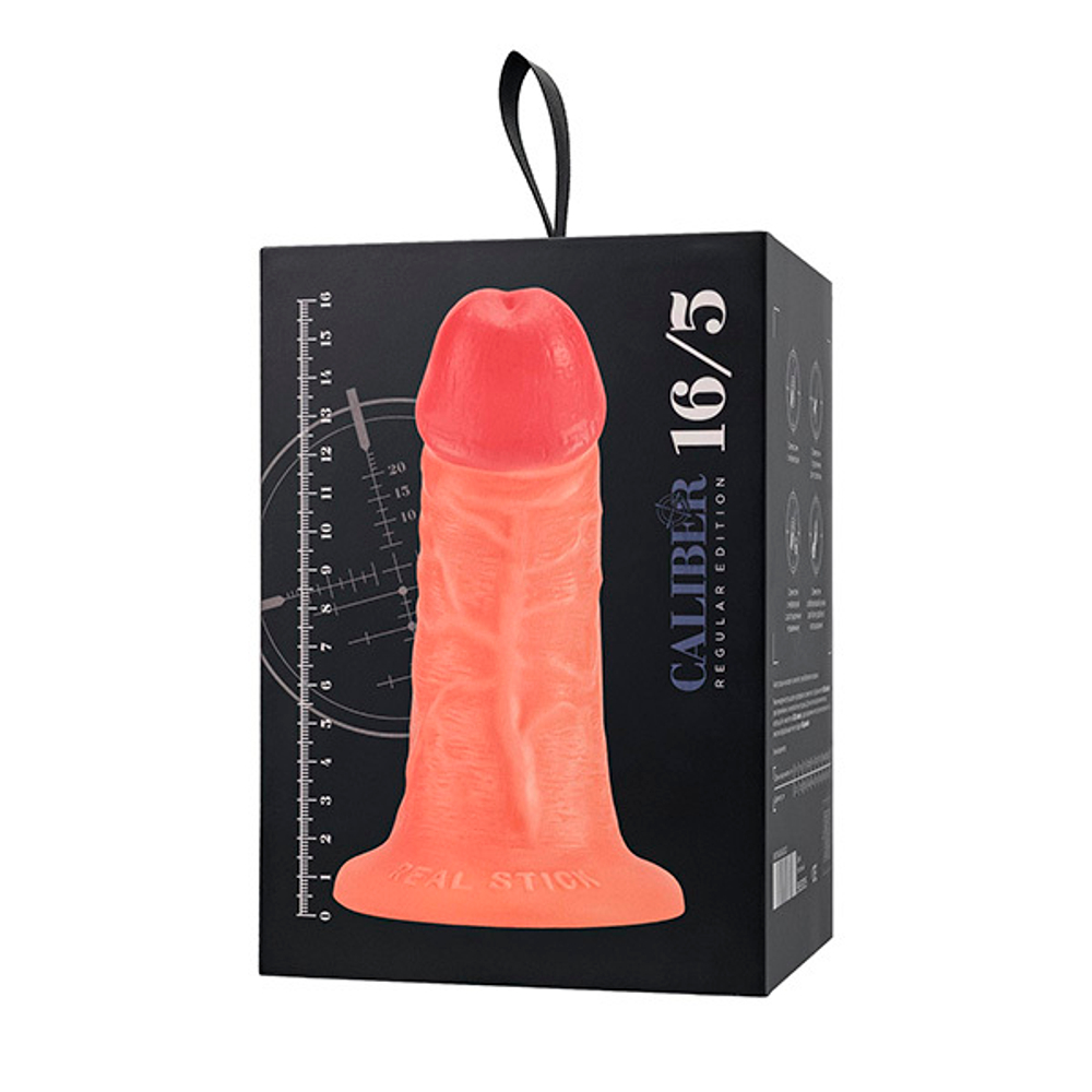 Телесный фаллоимитатор 16см на присоске ToyFa RealStick Caliber 983007