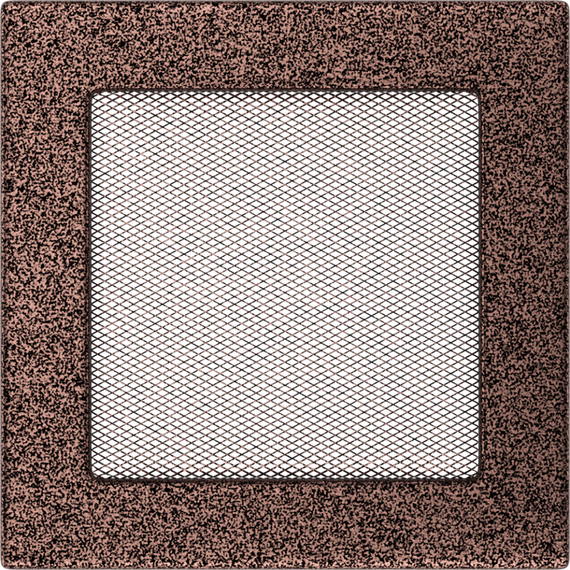 Решетка каминная Kratki Standard Чёрная медь 17x17
