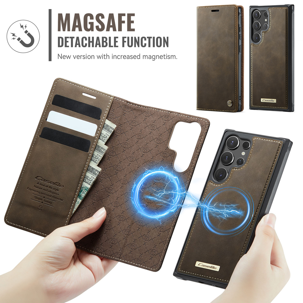 Чехол-кошелек CaseMe 2 in 1 MagSafe Samsung Galaxy S25 Ultra