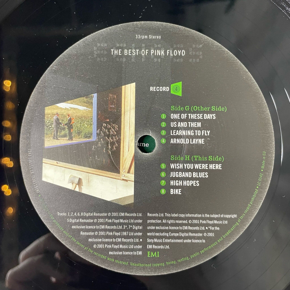 Винтажная виниловая пластинка LP Pink Floyd Echoes (The Best Of Pink Floyd) (Holland 2001)