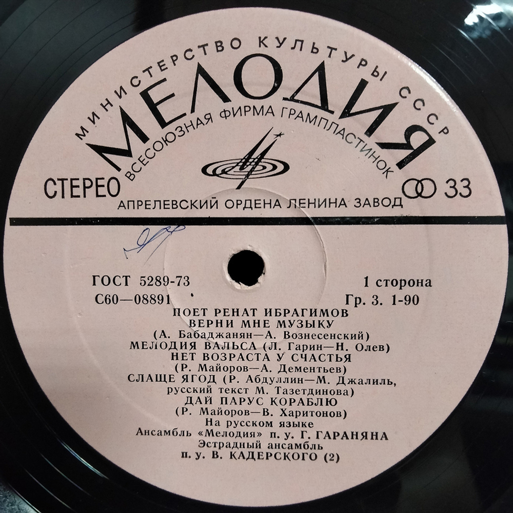 Ренат Ибрагимов / Поет Ренат Ибрагимов (LP)