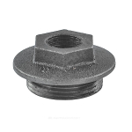Заглушка (пробка) проходная 1 1/4"x3/4" левая резьба для чугунных радиаторов CRMTCLB