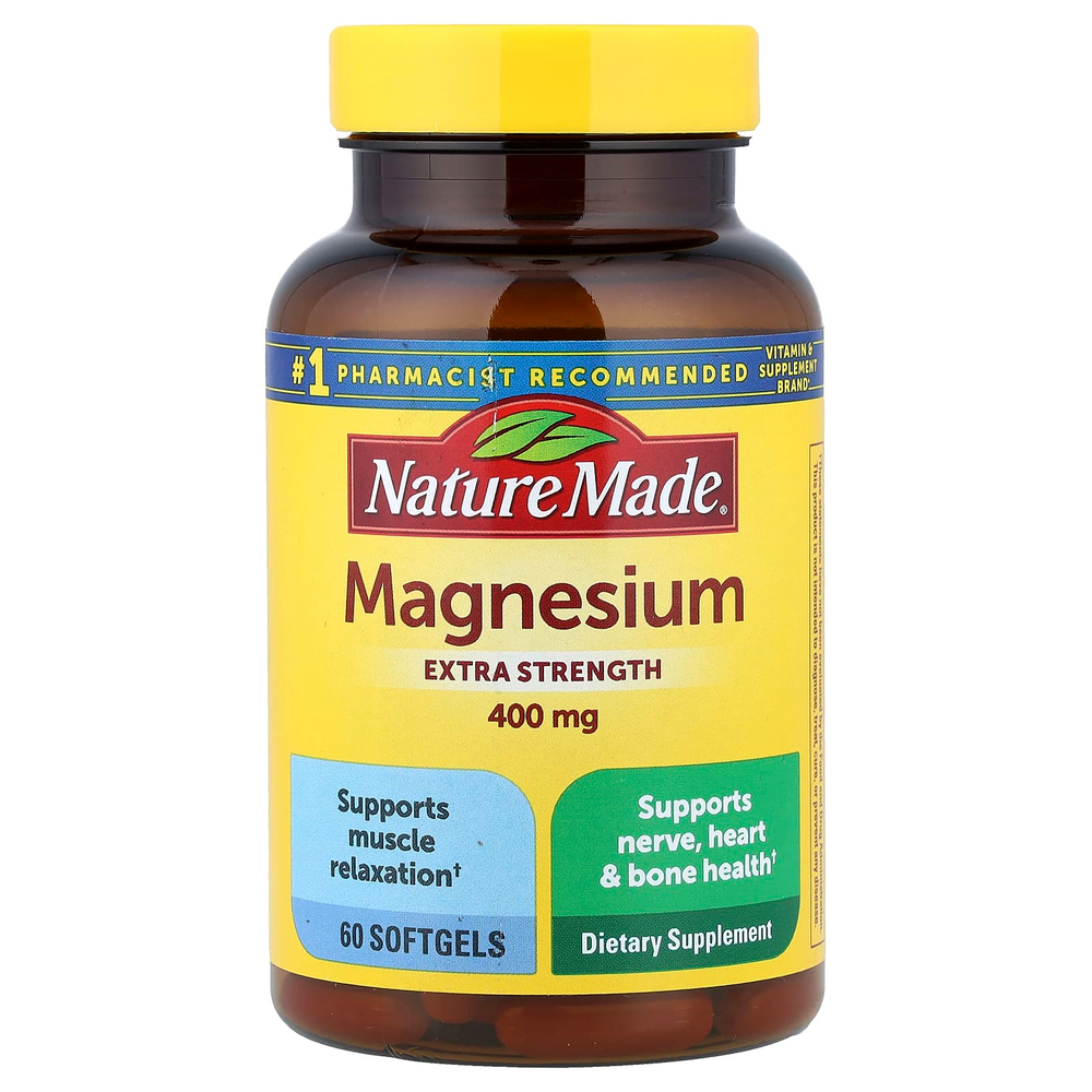 Nature Made, магний, 400 мг, 60 капсул