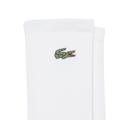 Skarpety tenisowe Lacoste Long Ribbed 3P - white