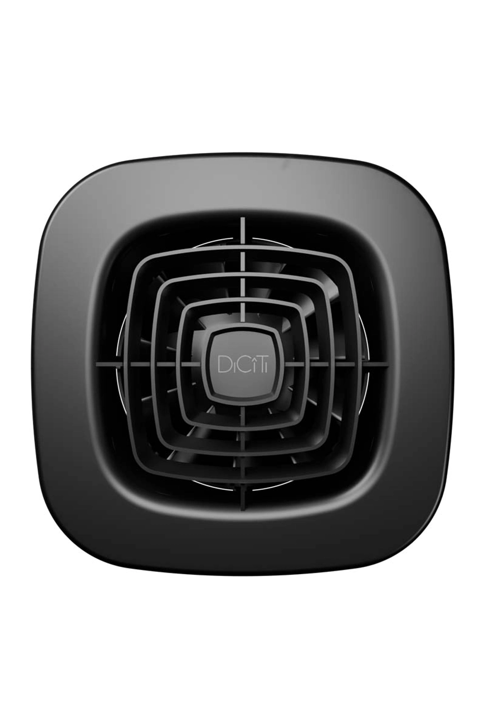 Вентилятор D100 AIR 4C Matt black metal обр.клапан DICITI