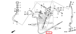 43450-KWN-711. CABLE COMP., RR. BRAKE SECOND. HONDA