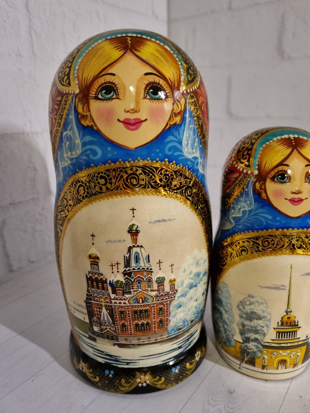 Матрешка "Виды города" 5 мест