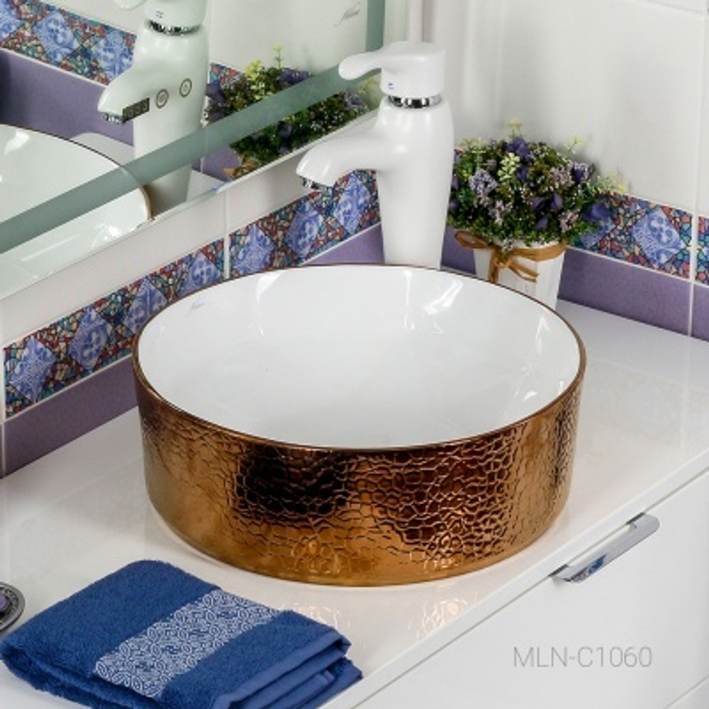 Раковина MELANA MLN-C1060 ЗОЛОТО